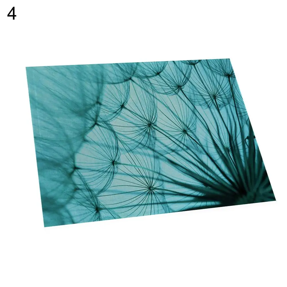 42x32 سنتيمتر الملونة الهندباء عدم الانزلاق الحرارة العزل تحديد الموقع طاولة طعام للمطاعم حصيرة جديد