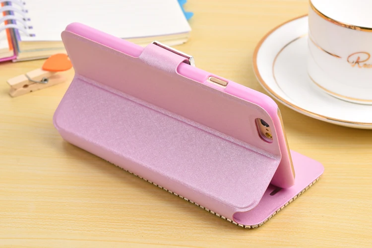 Xingduo Bling Diamond кожаный чехол карты stnad женщина кошелек для iPhone6Plus 6splus сумка-кошелек с блестящей пряжкой