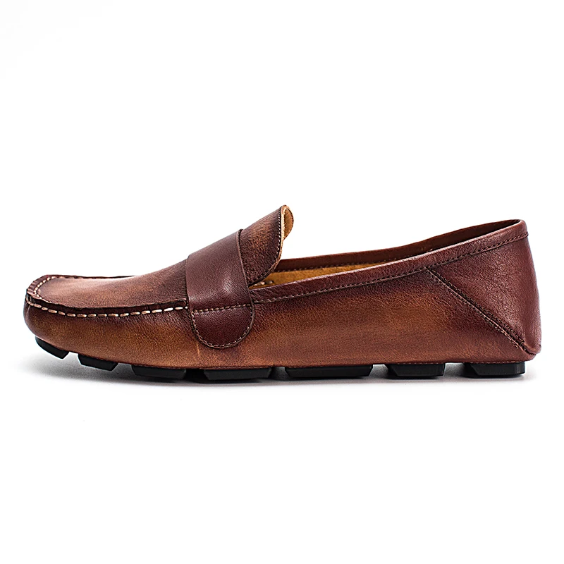 bl06 Sur Chaussures Cuir Appartements coffee 1 Hommes Plein En 1 Doux Printemps Glissement Automne 1 brown Bl06 Brun Casual Café Bl06 Mâle Air Respirant Mocassins BxqaSw0d0