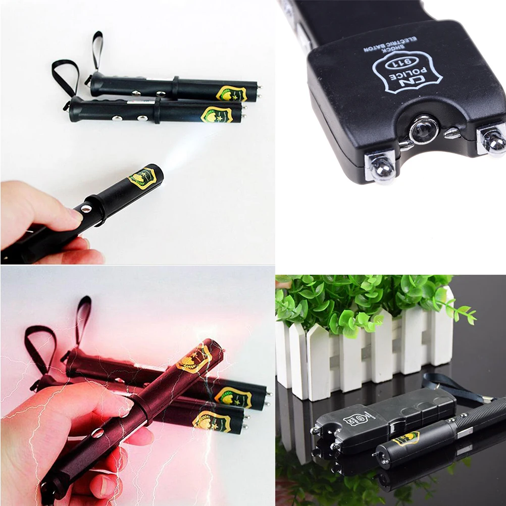 Electric Shock Batons Stick Flashlight Joke Prank Trick font b Toy b font For April Fool