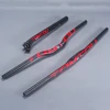 TOMTOU 3K Carbon Mountian Bike Handlebar Sets MTB Horizontal Handlebars Stem And Backward 20 Degree Seatpost Glossy Red - TS2T47 ► Photo 3/6