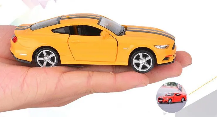 Ford Mustang GT, модель автомобиля из 1:36 сплава, литые под давлением металлические игрушки, детские развивающие игрушки