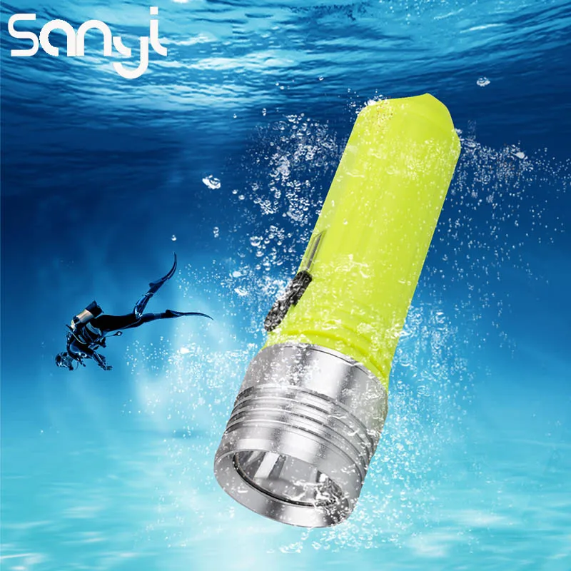Buy SANYI Powerful XML L2 LED Diving Flashlight 18650
