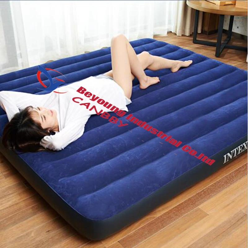 intex 68755 classic downy bed king size inflatable air bed sleeping air mattress king size