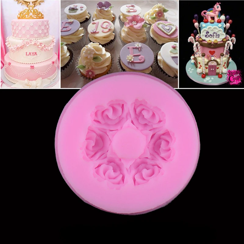 New-6-Roses-Flower-Silicone-Baking-Forms-Fondant-Cake-Chocolate-Sugar-Craft-Mold-Silicone-Tools-DIY (1)