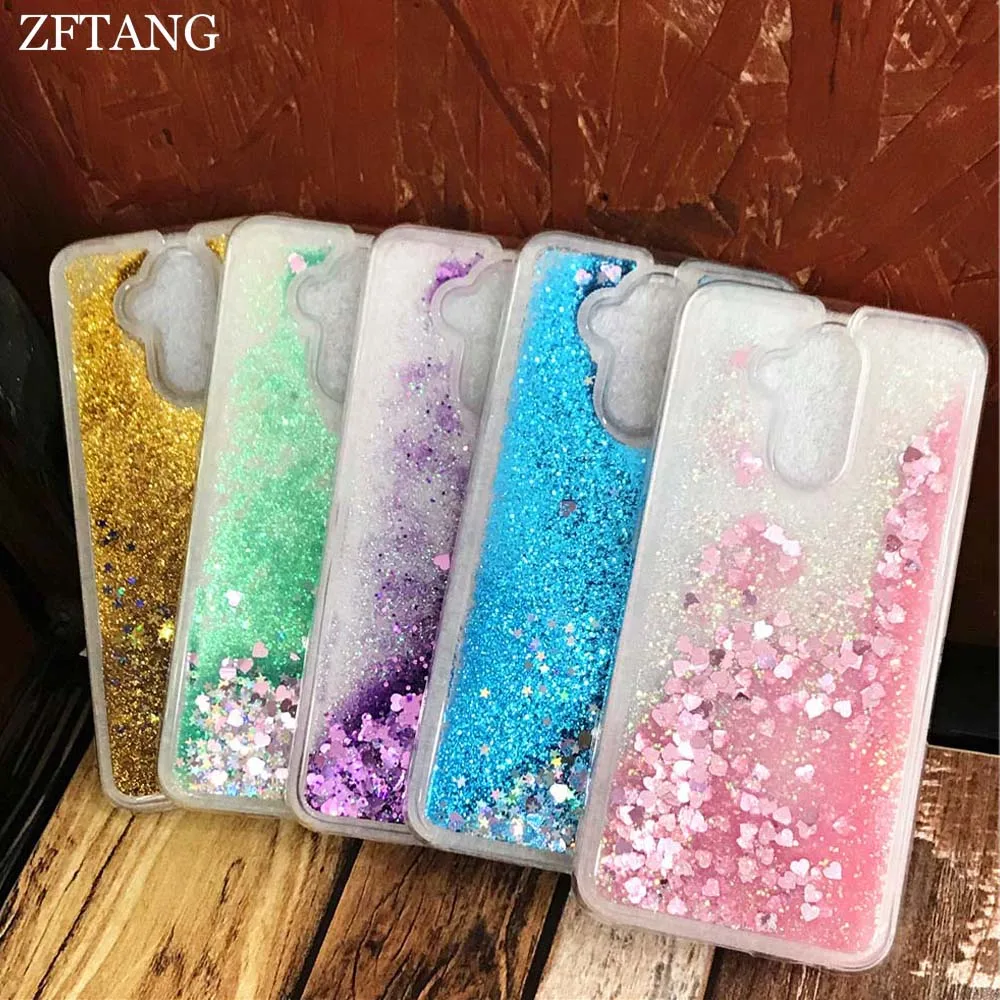 

ZFTANG Silicone Phone Cases For Huawei Mate 20 Lite Case Glitter Liquid Back Coque For Funda Huawei Mate 20 Pro Lite Case Cover