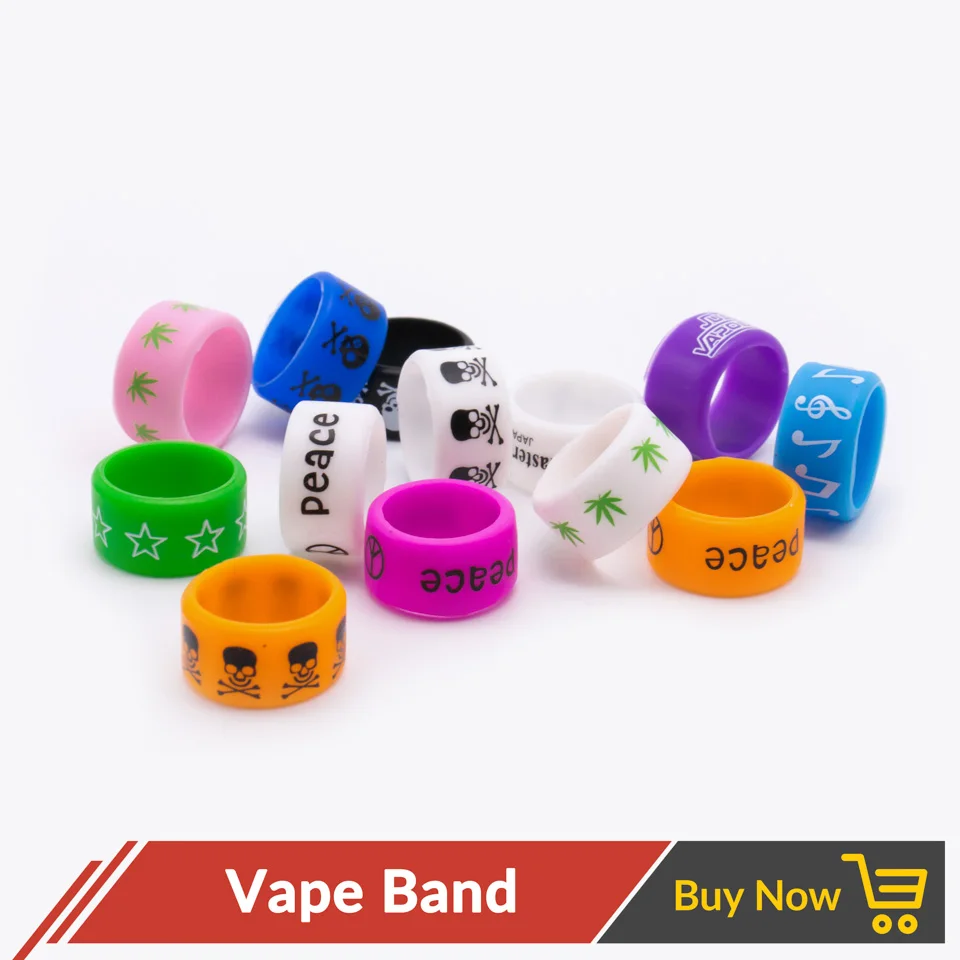 Volcanee 10pcs/lotsilicone rubber Vape Band ring Decoration Protect