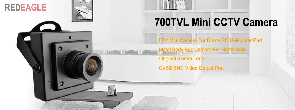 REDEAGLE мини камера CCTV Камера CVBS 700TVL аналоговая камера безопасности с 4 мм HD объектив