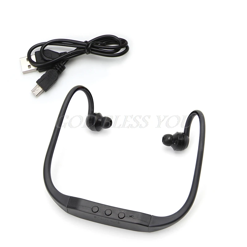

Sports Running Ear Hook Headphone MP3 Player FM Headset Loop TF Card 32GB