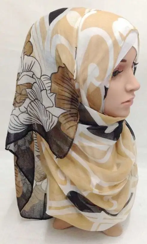 Новые женские мусульманские многоцветные хиджаб головной убор длинная повязка-баф исламский, Арабский шали тудун 170*75 см