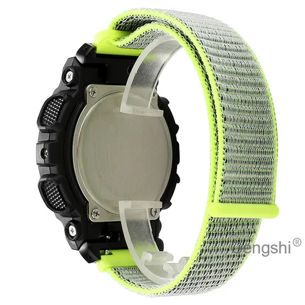 Ремешок для часов Gengshi 20 мм с быстроразъемным нейлоновым ремешком для Garmin Move lux, Garmin Move style, Garmin Venu - Цвет ремешка: Зеленый