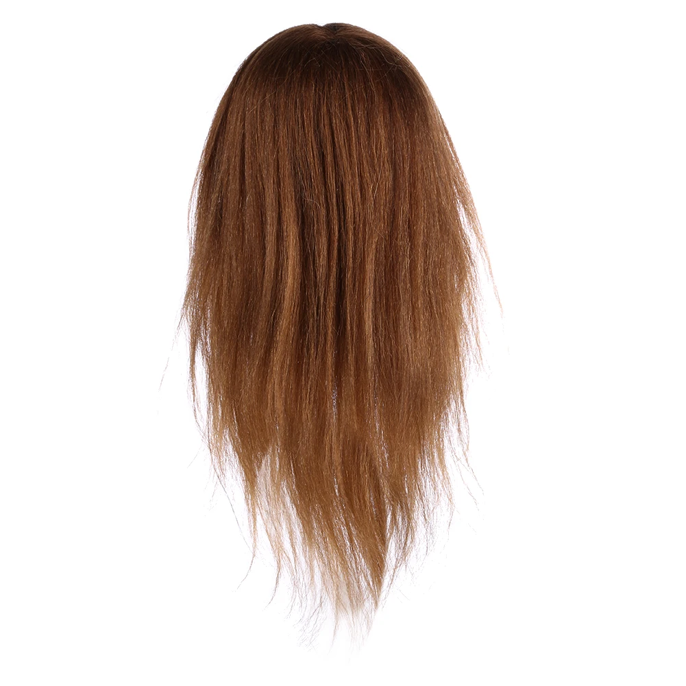 

RF 18 inch Brown Professional Hairdressing Training Practice Styling Head Mannequin For Hairdressing Practive Head