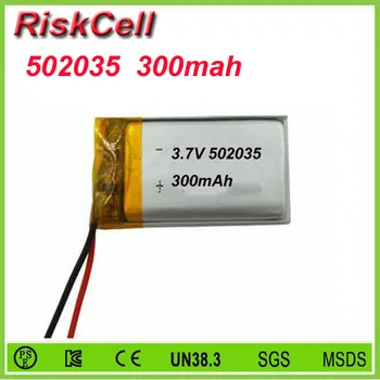 

Free shipping 100pcs/lot 502035 3.7V 300mah Lithium polymer Battery with Protection Board For MP4 GSP PSP Digital