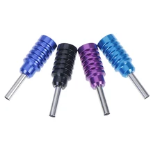 Новинка, 1 шт., тату-машинка из алюминиевого сплава, ручки, наконечник трубки, задний стержень, принадлежности для татуировки, разные цвета