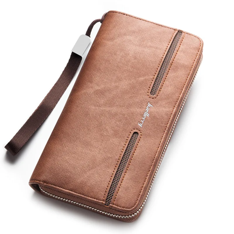 Buy Fashion Long Leather Wallets Men Quality 100
