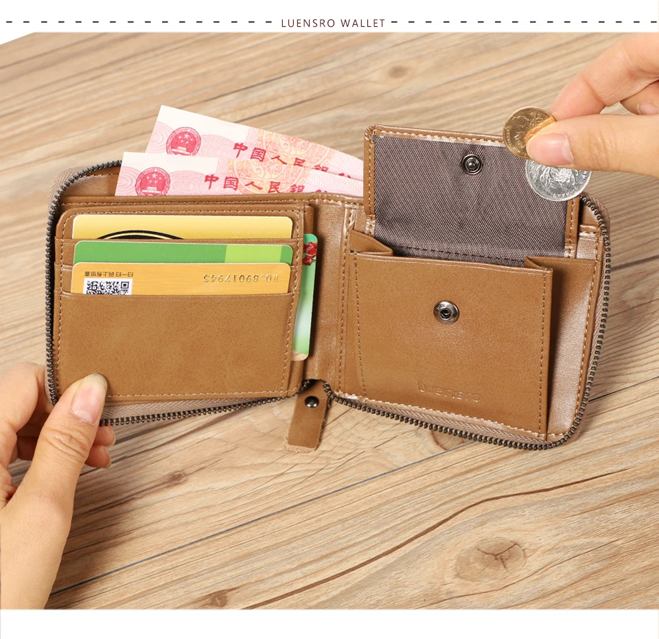 LUENSRO, новинка, женские кошельки, натуральная кожа, кошелек, женский ...
