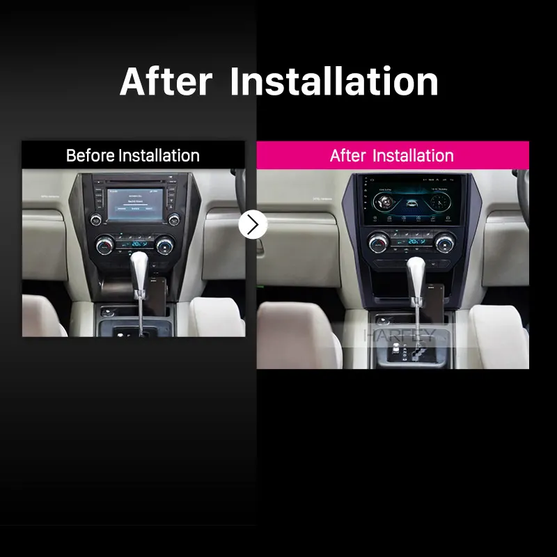 Discount Harfey 9 inch Android 8.1 Car Radio for Mahindra Scorpio Auto A/C 2015 HD Touch Screen GPS support Carplay DVR Rearview Camera 5