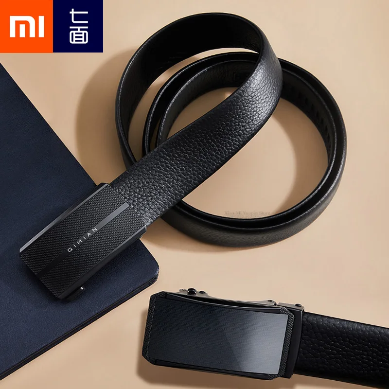 Xiaomi Mijia, кожа наппа, автоматическая пряжка, ремень, мягкая серия, официальная одежда для бизнеса, ремни из натуральной кожи, подарок на день отцов