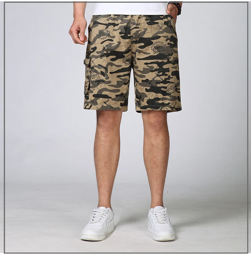 Summer Man Casual Shorts Camouflage Colour Boardshorts Men Adjustable Elastic Band Waist Short Male Leisure Bottoms 3XL 4XL (6)