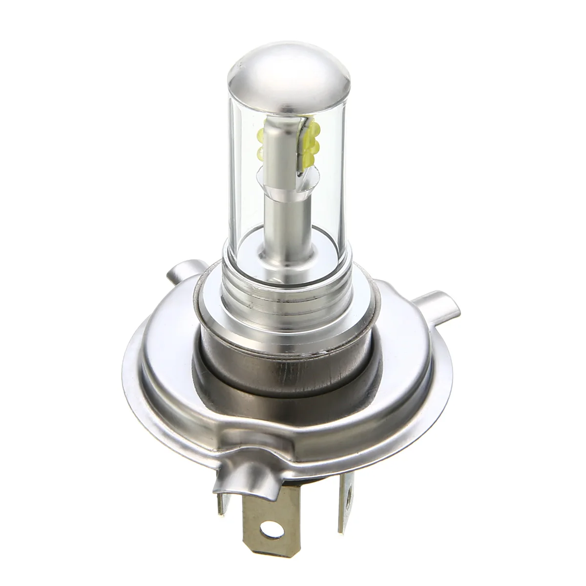 

1X Motorcycle Headlight H4 40W COB 8 LED High Brightness White Motorbike Head Lamp High/Low Beam Bulb DC 12V