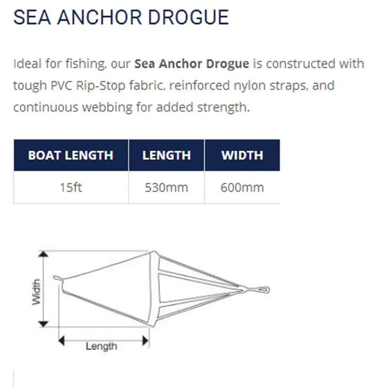 Видимость Троллинг морской Дрифт носок якорь Drogue Дрифтинг тормозные лодки/PWC/каяки для 15-17ft лодка лучший ПВХ