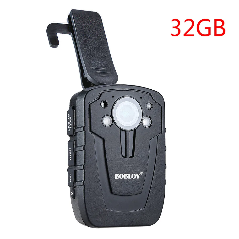 HD31-D камера для тела, полицейская камера, 32 ГБ, HD, 1080 P, с отворотом, потертая видеокамера, DVR, Ambarella A7 IR, камера ночного видения - Цвет: Белый