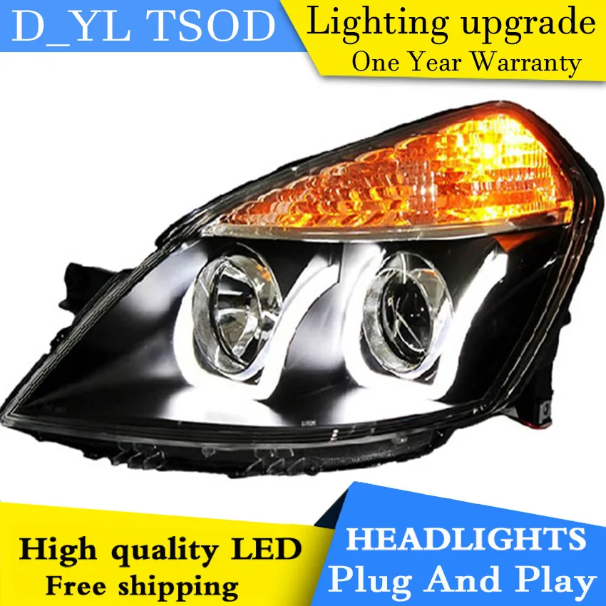 Автомобильный Стайлинг D_YL для фар Excelle Opel 2008-2013 светодиодный ная фара DRL линза