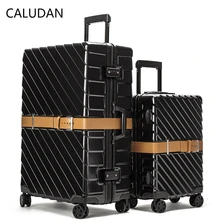 CALUDAN 2" 24" 2" алюминиевая рама+ PC Дорожная сумка-чемодан на колесиках, новая Жесткая Сумка для переноски, высокое качество, чемодан на колесиках