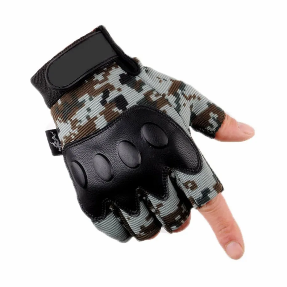 Уличные камуфляжные перчатки с полупальцами мужские Противоскользящие перчатки для верховой езды охотничьи перчатки тактические армейские перчатки для фанатов