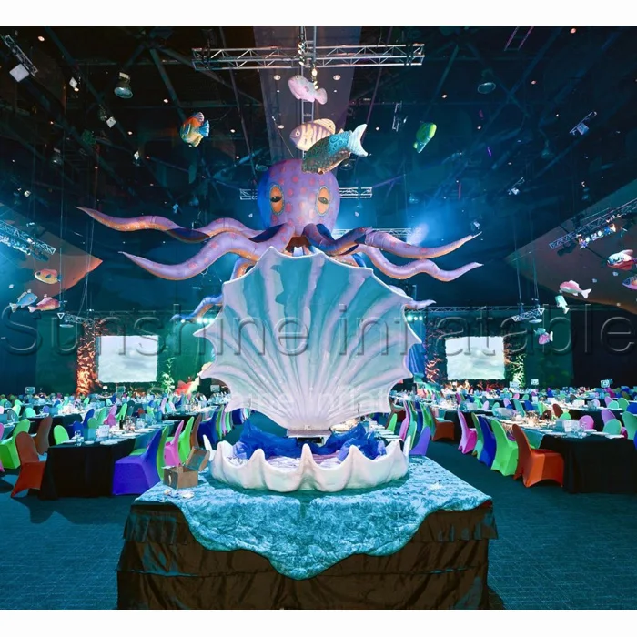 

Party stage decoration inflatable octopus / giant inflatable octopus/inflatable squid with full printing