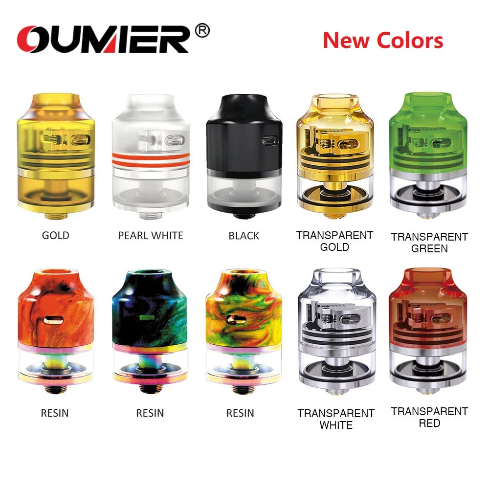 

Original OUMIER WASP NANO RDTA Tank 2ml 22mm Diameter Atomizer Easy Building Deck for Box mod WASP NANO