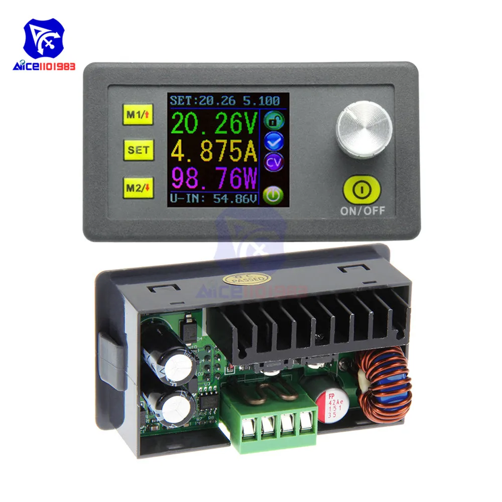 Kongqiabona DP50V5A Module dalimentation programmable abaisseur de Tension Actuelle à Tension constante Régulateur convertisseur de Tension LCD Couleur