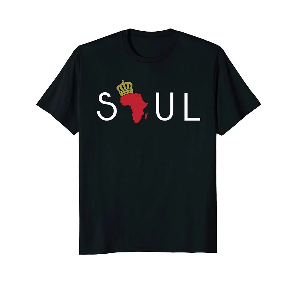

Soul: African American Tee Shirt for Men Fashion 2019 Casual Slim Fit Brand Clothes Sports T Shirts