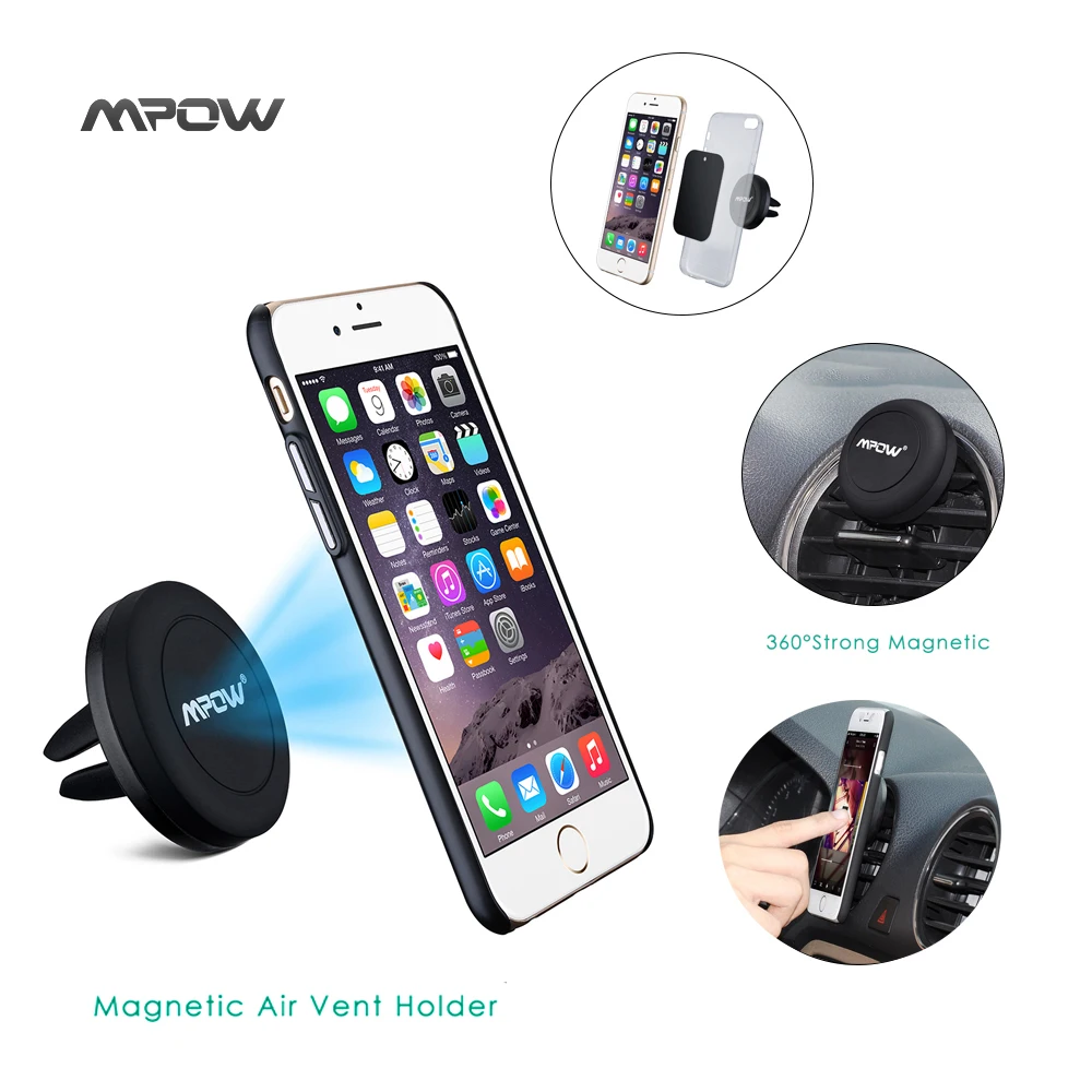 MCM8 Mpow Grip Magic Air Vent One Step Mounting phone Stand Car Mount Phone