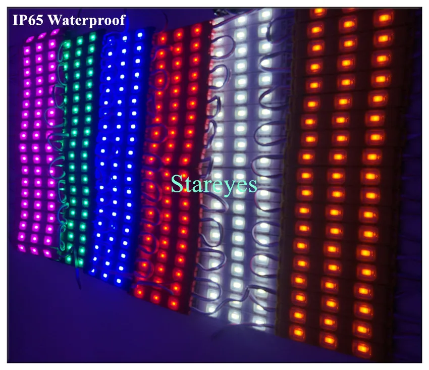 100 шт. Светодиодный модуль SMD 5630 5730 3 светодиодный DC12V Водонепроницаемый Рекламный дизайн рекламы полосы лампы освещения рекламных щитов