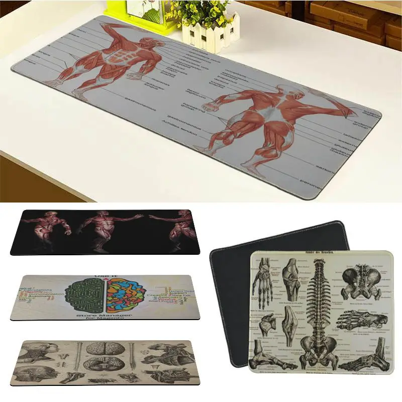 

MaiYaCa Boy Gift Pad medicine anatomy Office Mice Gamer Soft Mouse Pad Design Pattern Computer Mousepad Gaming Mouse Pad