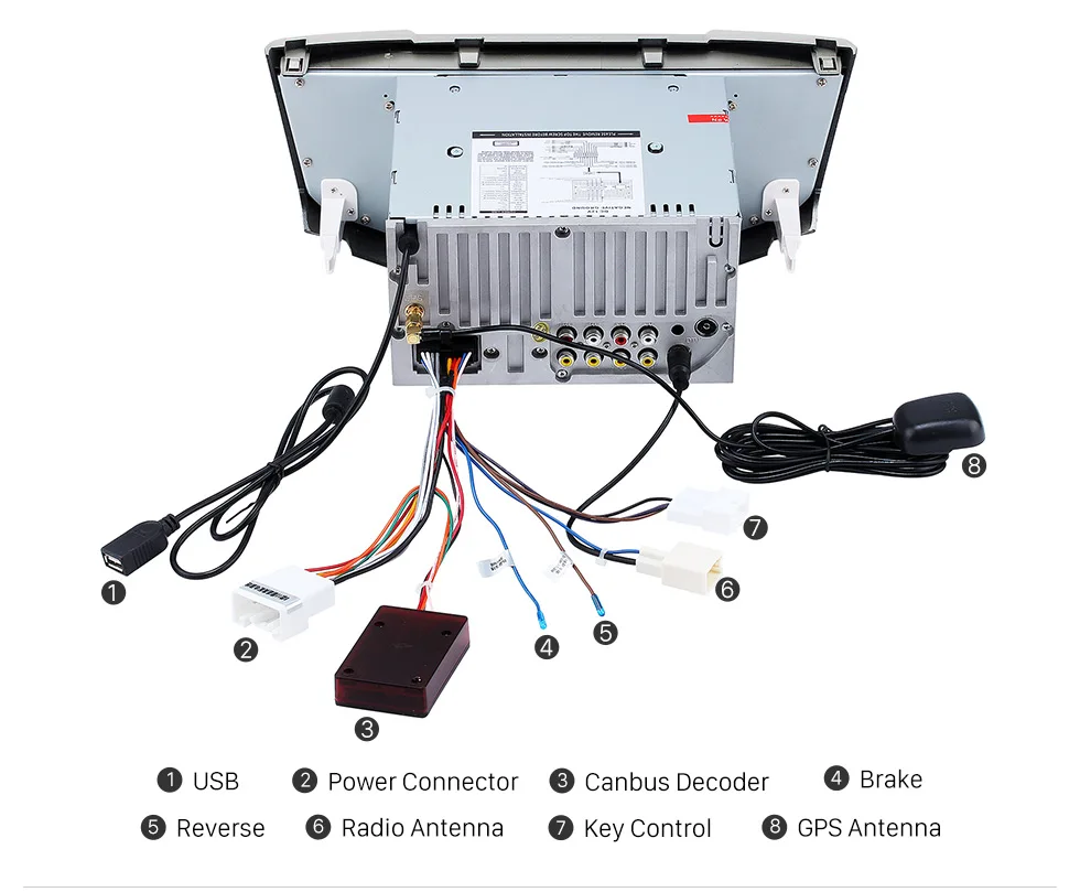 Best Harfey 2Din Android 8.0 7" Car Radio For Lexus RX 400h RX 330 RX 350 RX 300 Toyota Harrier GPS Multimedia Player Head Unit 24