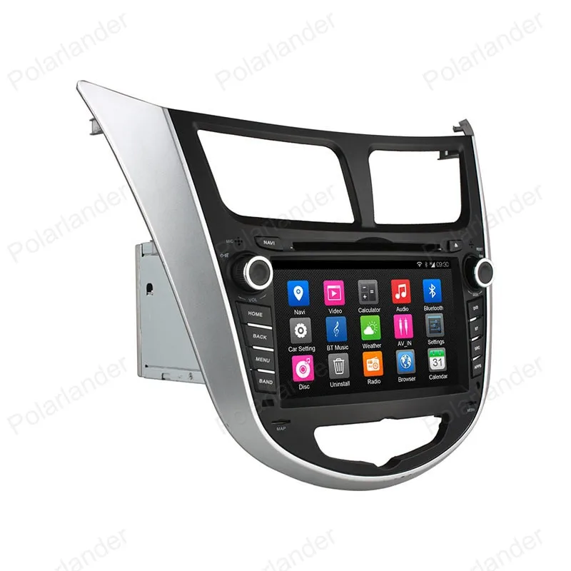 Perfect for Hyundai Solaris accent Verna i25 1024*600 Android 4.4 Quad Core Car DVD Player 2 din Video GPS touch Screen auto radio 24