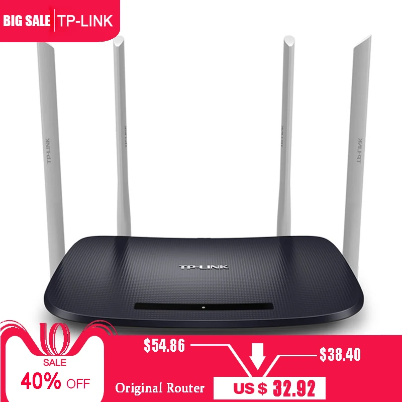 TP-Link Wireless Router 802.11ac AC1200 Dual-Band 2.4G 5.0G Wireless Wifi Router Wifi repeater TL-WDR6300 APP Routers TP-Link Wireless Router 802.11ac AC1200 Dual-Band 2.4G 5.0G Wireless Wifi Router Wifi repeater TL-WDR6300 APP Routers