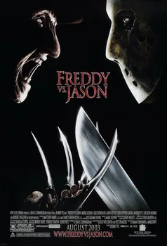 

FREDDY VS JASON Movie Nightmare on Elm Street Friday the 13th SILK POSTER Decorative painting 24x36inch