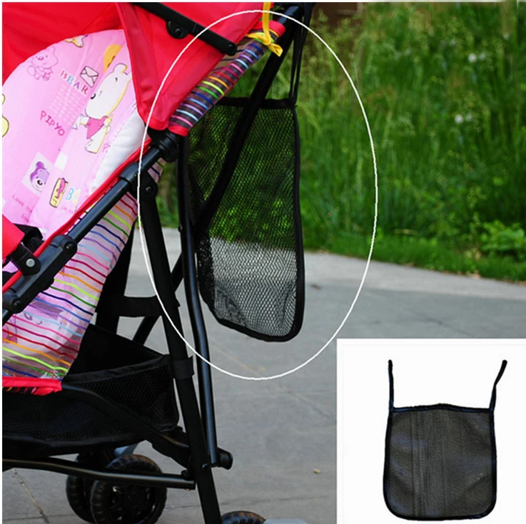 Baby Stroller Hang Bag Infant Buggy Mesh Bag Kids Push Cart Storage