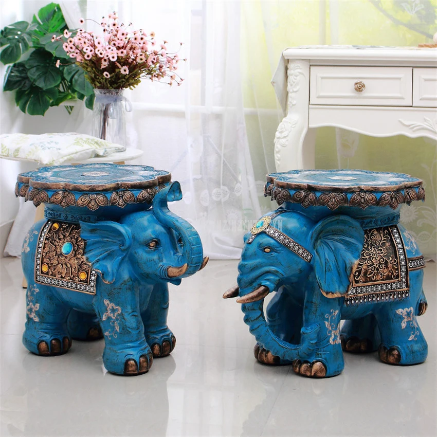 Европейский стиль Lucky Elephant дизайн низкий табурет для гостиной домашнего интерьера украшение османский табурет свадебные подарки
