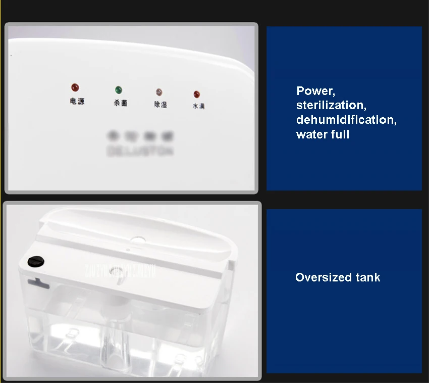 CJ-1503 Тихий домашний очиститель воздуха, осушитель подвального помещения осушитель 85 Вт сушилка для влажности подходит 100 л Емкость резервуара для воды 240-в