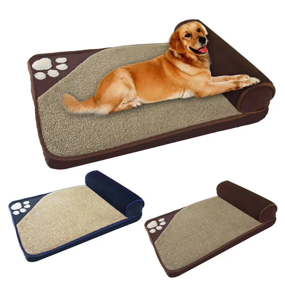 

Fine joy Dog Beds for Large Dogs House Sofa Kennel Square Pillow Husky Labrador Teddy Large Dogs Cat House Beds Mat