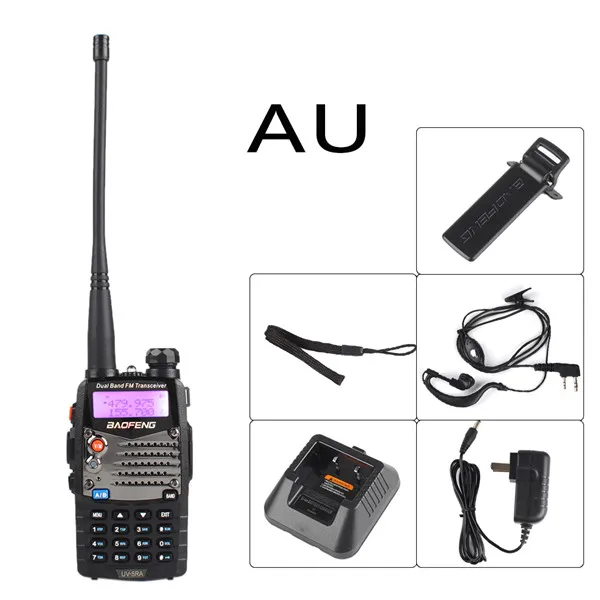 Длинный диапазон Модернизированный UV5R для CB радио радиостанции сканер полиции двусторонней радиосвязи 4/1 Ватт#274725 - Цвет: AU