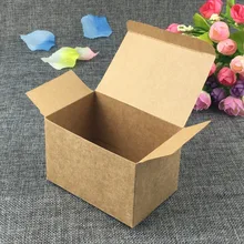 50 шт. 9*6*6 см коричневый крафт подарок Коробки пустой Бумага шкатулка DIY коробка ручной работы для ювелирные изделия/Торт/конфеты/Подарки/Игрушечные лошадки/craft/рукоделие