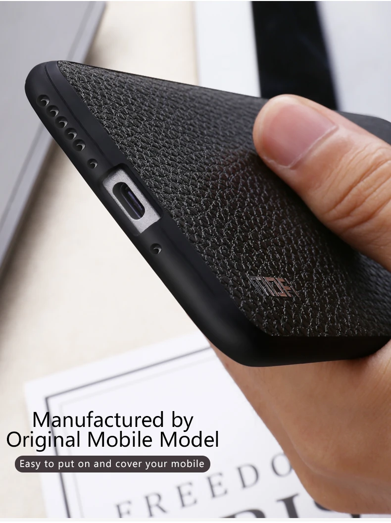 Для Oneplus 7 Pro Кожаный чехол Mofi для Oneplus 7 Чехол Pu деловой стиль для Oneplus 7 Защита от отпечатков пальцев для One Plus 7