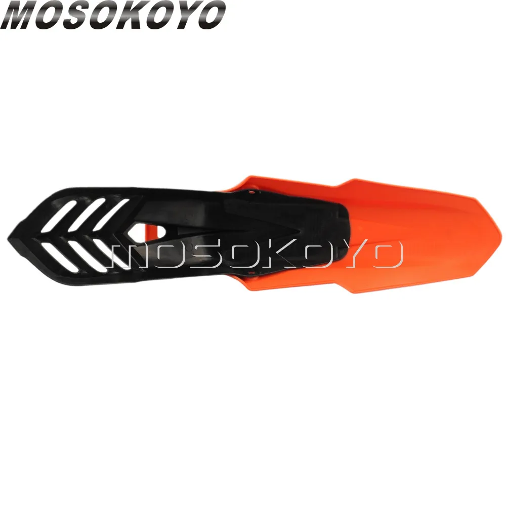 Оранжевый+ черный Supermoto переднее крыло универсальное Грязь велосипед ямы брызговик Мотокросс Брызговики для KTM EXC EX XC XCF