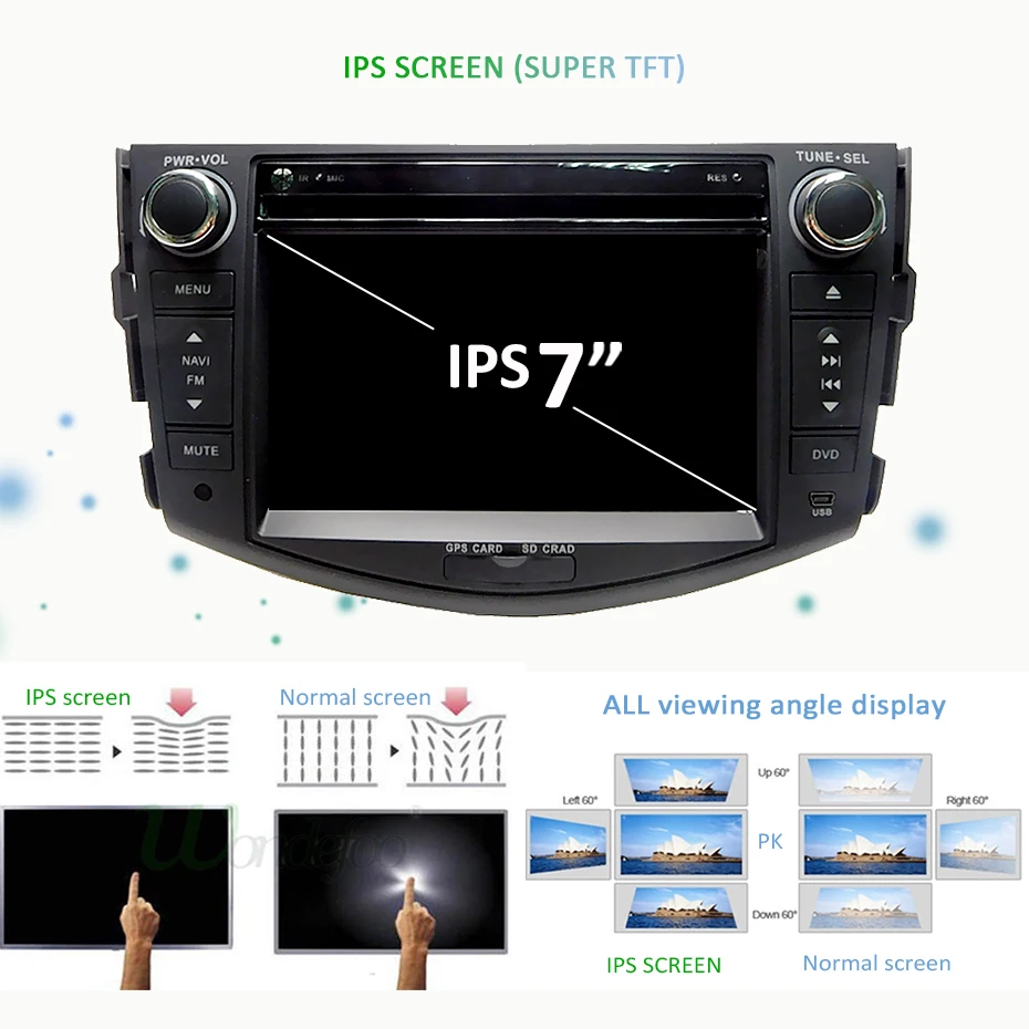 Perfect DSP IPS 2 din Android 9.0 64G Car DVD player For Toyota RAV4 Rav 4 2007 2008 2009 2010 2011 GPS wifi radio screen navigation pc 10