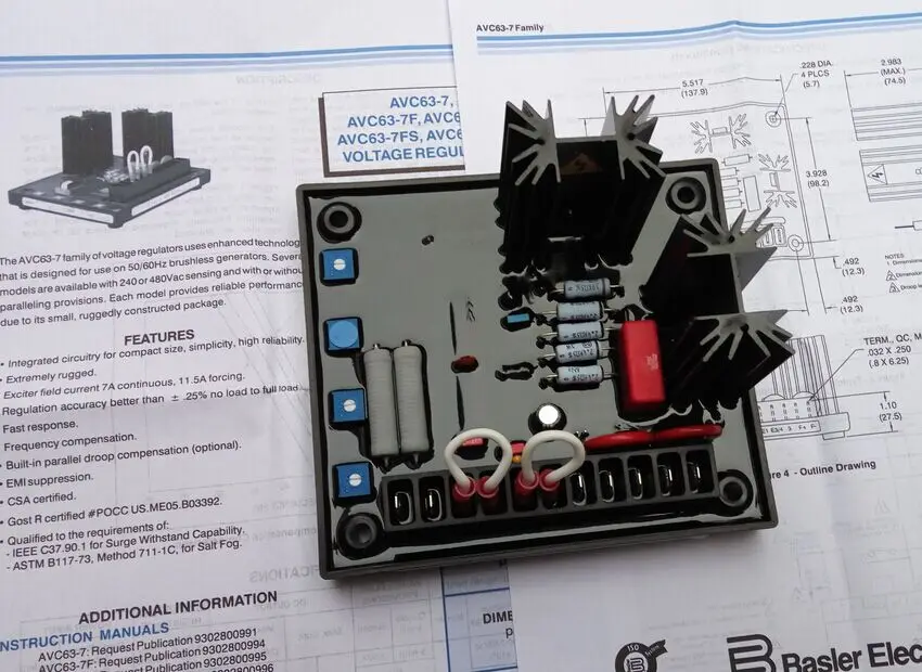 Basler AVR AVC63 7 серии 7F + быстрая Бесплатная доставка EMS/FEDEX|ems shipping|avr basler |